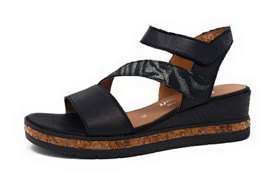 Remonte Damenschuhe Sandale Schwarz