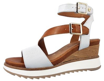 Tamaris Damenschuhe Sandalen Hoch Sandalette Weiß Freizeit