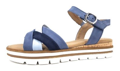 Gabor Comfort Damenschuhe Sandalen Sandale Blau Freizeit