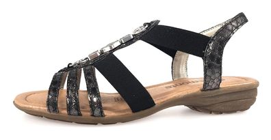 Remonte Damenschuhe Sandalen Flach Sandale Schwarz Freizeit