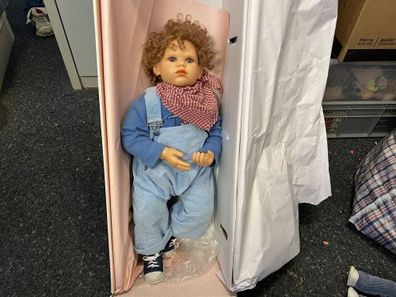 Barbara Prusseit Resin Puppe 65 cm. Top Zustand