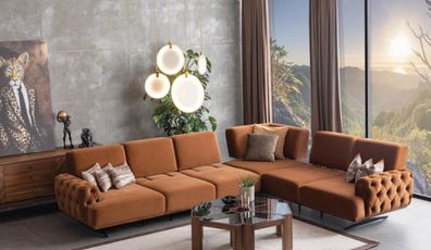 Wohnlandschaft Sofa L-Form Couch Garnitur Design Modern Sofas Ecksofa