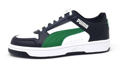 Puma Rebound Lo JR 381984 Mehrfarbig 13 Weiß/ Grün/ schwarz