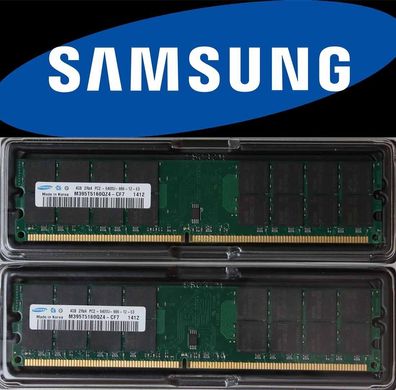 8GB (2 x 4GB) DDR2 RAM PC2-6400 800/667/533 MHz Samsung Arbeitsspeicher nur AMD