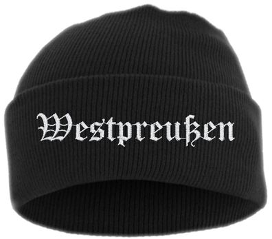 Westpreußen Umschlagmütze - Altdeutsch - Bestickt - Mütze mit breitem ...