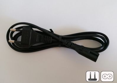 Original EU-Kabel für Sony PlayStation 3 PS3 Netzkabel Strom Power Cable 2pin