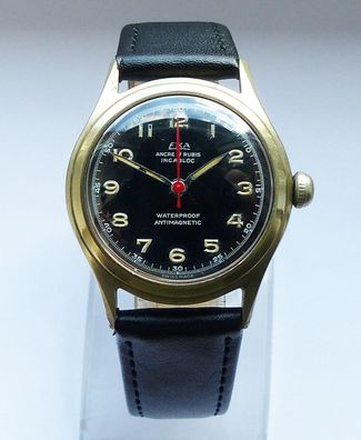 Seltene EXA Military 17Jewels ( Vogis/ Watch Swiss ) Herren Vintage Armbanduhr