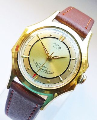 Schöne Arctos Elite Super-Sport 17Jewels Herren Vintage Armbanduhr Top Zustand