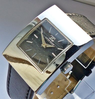Schöne TC Swiss Curvex Herren / Damen Vintage Armbanduhr 80er Jahre