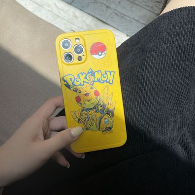 Pokémon Mechanische Pikachu Handyhülle für Apple iPhone 14 Schutzhülle Gelb