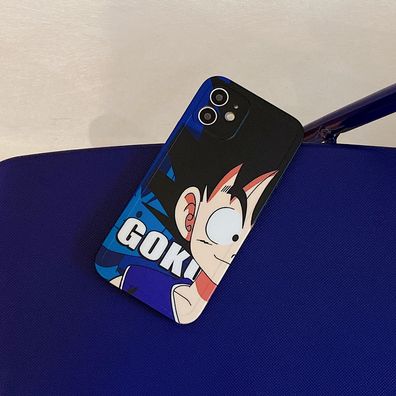 Dragon Ball Halbes Gesicht Son Goku Handyhülle für Apple iPhone 14 Schutzhülle