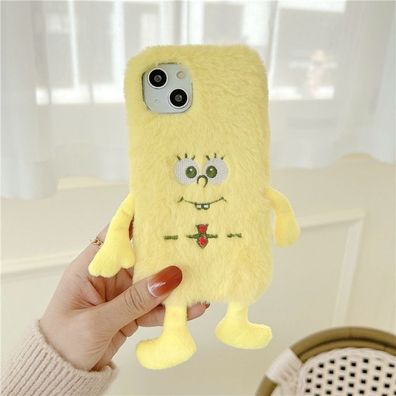 3D SpongeBob SquarePants Plüsch Handyhülle für Apple iPhone 14 Schutzhülle Geschenk