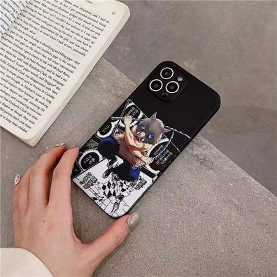 Demon Slayer Hashibira Inosuke Handyhülle für Apple iPhone 14 Geschenk Schwarz