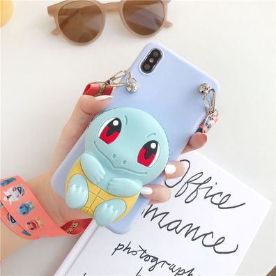 Pokémon Squirtle Geldbörse Handyhülle für Apple iPhone 14 Schutzhülle Geschenk