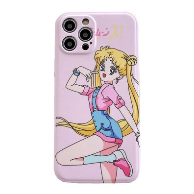 Niedlich Sailor Moon#02 Handyhülle für Apple iPhone 14 Schutzhülle Geschenk