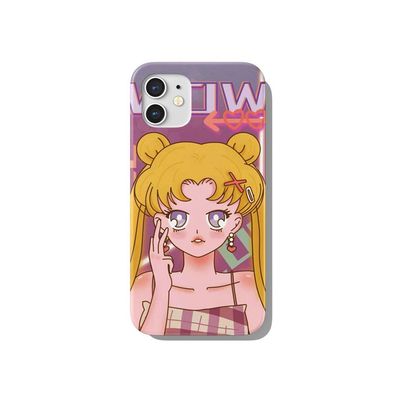 Sailor Moon Handyhülle für Apple iPhone 14 Tsukino Usagi Schutzhülle Geschenk