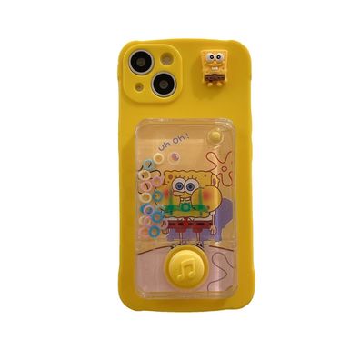 Dreidimensional SpongeBob Handyhülle für Apple iPhone 14 Schutzhülle Geschenk