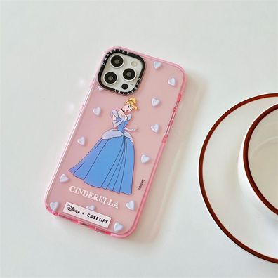 Prinzessin Cinderella Handyhülle für Apple iPhone 14 TPU Schutzhülle Geschenk Rosa