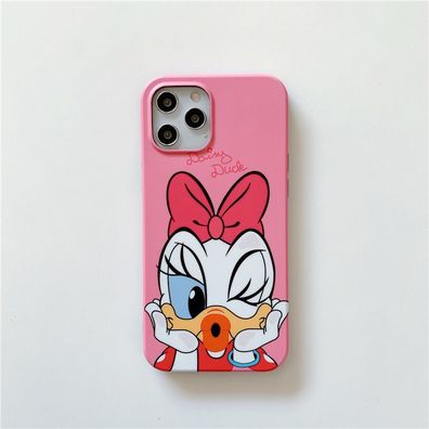 Cute Daisy Duck Handyhülle für Apple iPhone 14 Schutzhülle Geschenk Rosa