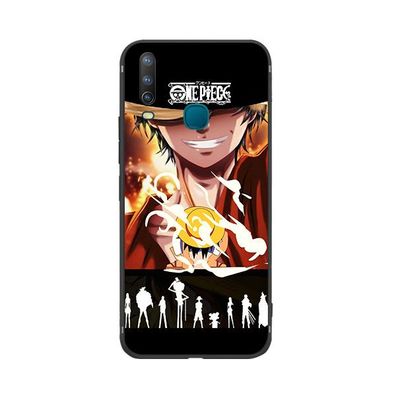 One Piece Luffy Handyhülle für Apple iPhone 14 Schutzhülle Geschenk Schwarz02