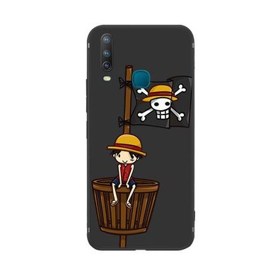One Piece Luffy Handyhülle für Apple iPhone 14 Schutzhülle Geschenk Schwarz08