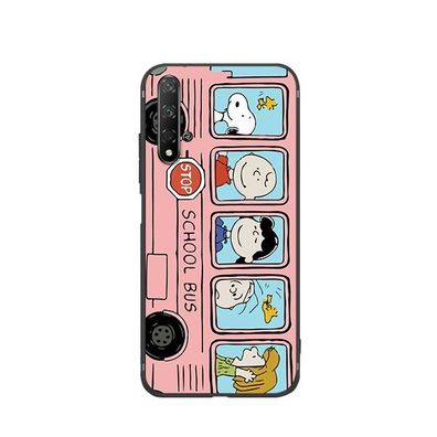 Bus Snoopy Handyhülle für Apple iPhone 14 Handyhülle Schutzhülle Geschenk Rosa
