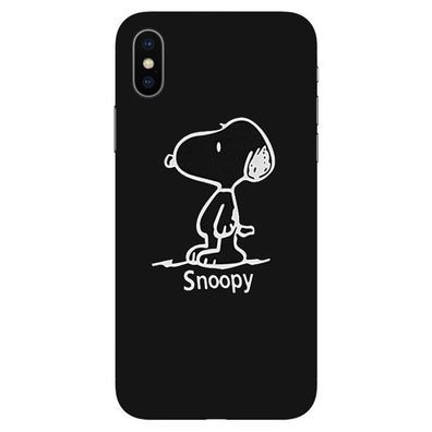 Snoopy Handyhülle für Apple iPhone 14 Handyhülle Schutzhülle Geschenk Schwarz