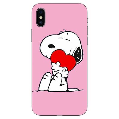Snoopy Handyhülle für Apple iPhone 14 Handyhülle Schutzhülle Geschenk Rosa