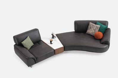 Rund Wohnzimmer Couch Möbel 5 Sitz Couchen Runde Sofa Möbel Textil