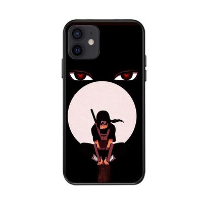 Naruto Uchiha Itachi Eye Handyhülle für Apple iPhone 14 Schutzhülle Geschenk Schwarz