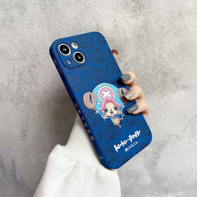 One Piece Cute Chopper Handyhülle für Apple iPhone 14 Schutzhülle Geschenk Blau