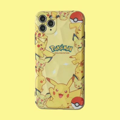Pokémon Evolution Pattern Pikachu Handyhülle für Apple iPhone 14 Schutzhülle