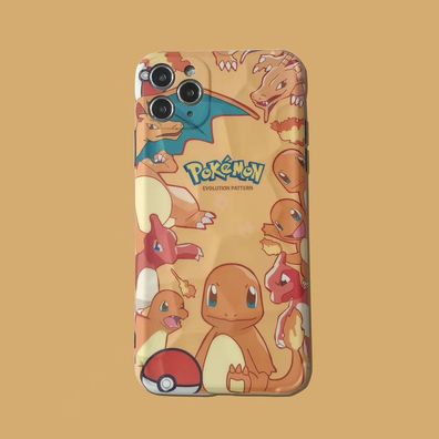 Pokémon Evolution Pattern Charmander Handyhülle für Apple iPhone 14 Schutzhülle