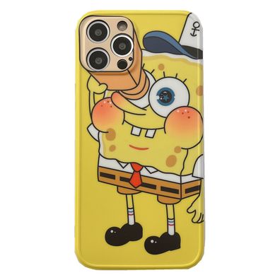 Komisch SpongeBob Teleskop Handyhülle für Apple iPhone 14 Schutzhülle Geschenk