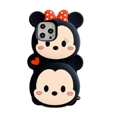 Stacked Mickey Minnie 3D Handyhülle für Apple iPhone 14 Schutzhülle Geschenk