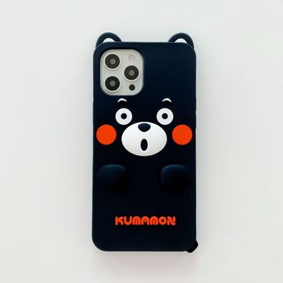 Kreativ Cute Kumamon 3D Handyhülle für Apple iPhone 14 Schutzhülle Geschenk
