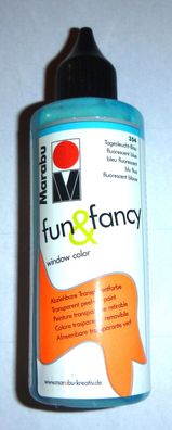 Marabu fun & fancy Window Color Nr. 354 Tagesleucht Blau 80 ml, Neu