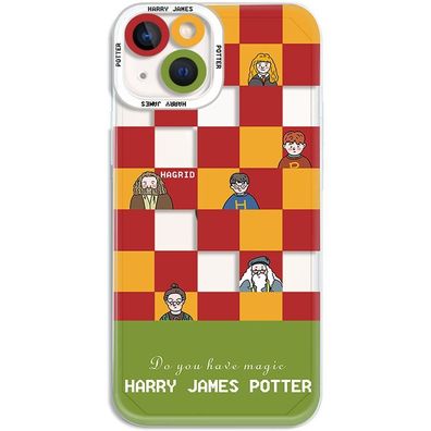 Harry James Potter karierte Handyhülle für Apple iPhone 14 Schutzhülle Geschenk