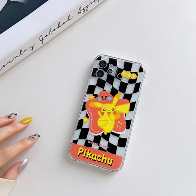 Pokémon Pikachu Plaid Handyhülle für Apple iPhone 14 Schutzhülle Geschenk