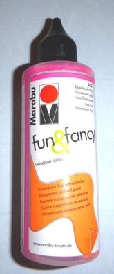Marabu fun & fancy Window Color Nr. 333 Tagesleucht Pink 80 ml, Neu