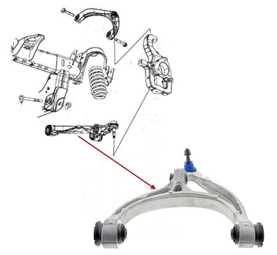 Querlenker vorne unten links RAM 1500 (Gen.5) 4WD