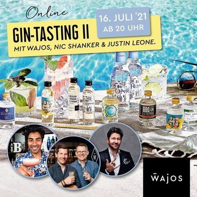 GIN Summer Tasting Box WAJOS mit Nic Shanker - als Geschenk oder zum selber nutzen
