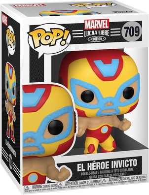 Marvel Lucha Libre - El H&eacute; roe Invicto Iron Man 709 - Funko Pop! - Vinyl Figur