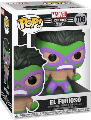 Marvel Lucha Libre - El Furioso Hulk 708 - Funko Pop! - Vinyl Figur
