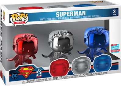 DC Heroes Superman - 3 Pack 2018 Fall Convention Exclusive Limited Edition - Fu