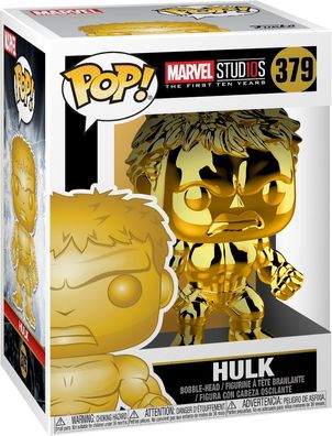 Marvel Studios - Hulk (Gold Chrome) 379 - Funko Pop! - Vinyl Figur