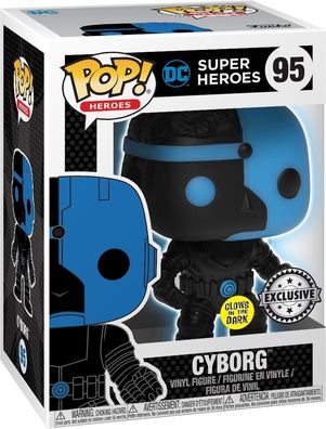 DC Super Heroes - Cyborg 95 Exclusive Glows in the Dark - Funko Pop! - Vinyl Fig