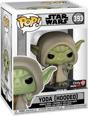 Star Wars - Yoda (Hooded) 393 Only GameStop - Funko Pop! - Vinyl Figur