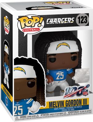 NFL Chargers - Melvin Gordon III 123 - Funko Pop! - Vinyl Figur