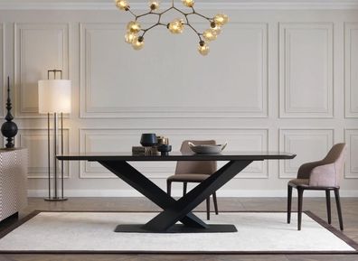Luxus Esstisch Design Tisch Esszimmer Tische Metall Design Möbel Neu